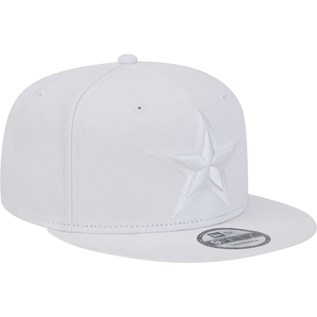 NFL Dallas Cowboys New Era White on White 9FIFTY Snapback Hat