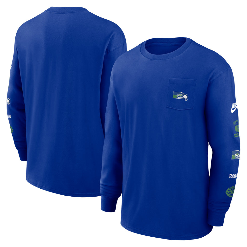 NFL Seattle Seahawks Nike Pocket Max90 Long Sleeve T-Shirt