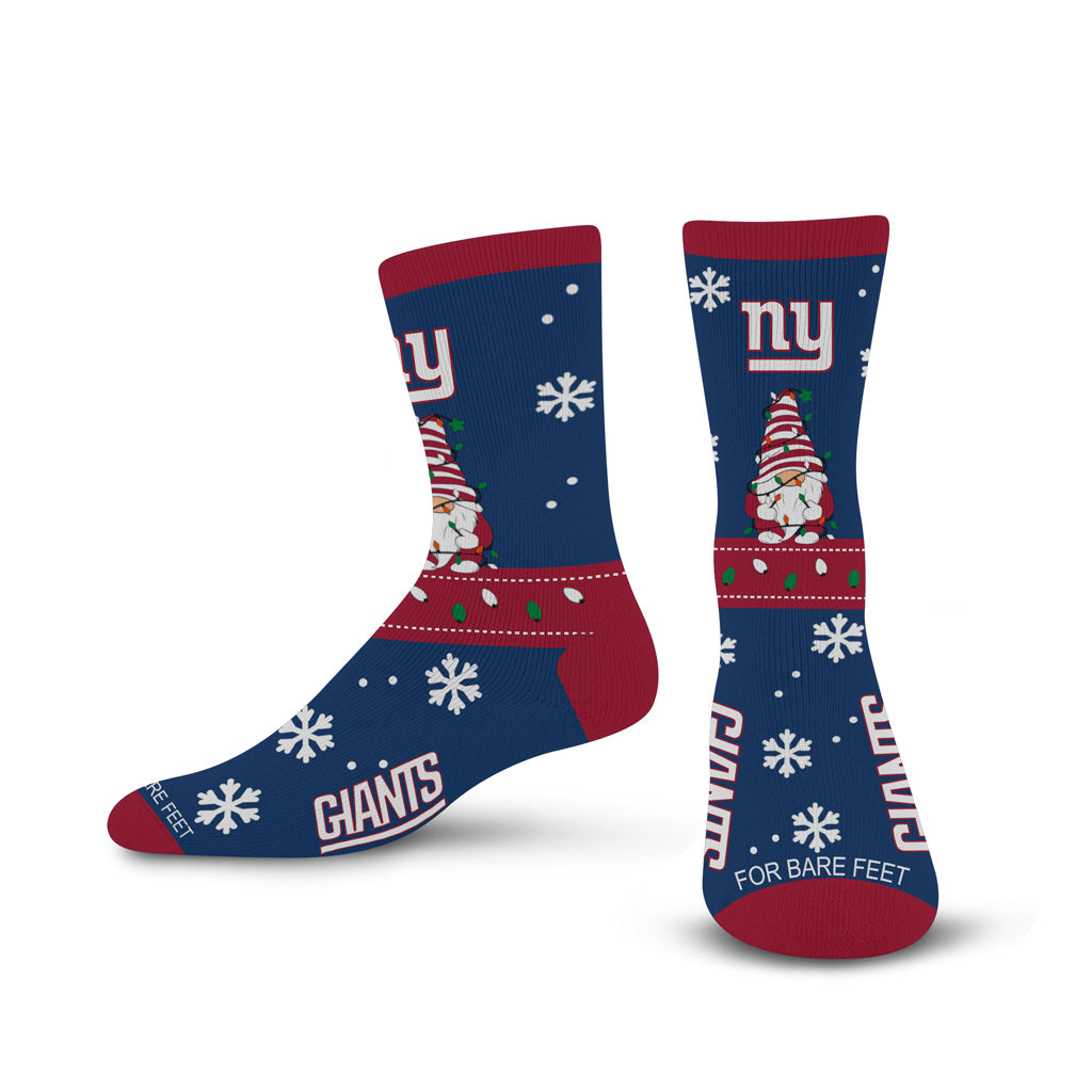 NFL New York Giants For Bear Feet Sweater Gnome Socks