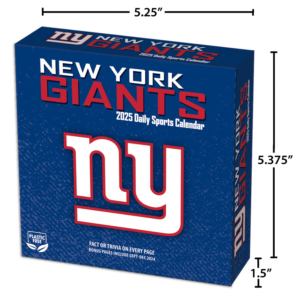 NFL New York Giants 2024-2025 Boxed Calendar