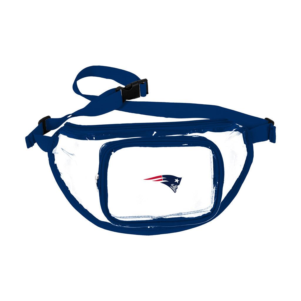 NFL New England Patriots Logo Brands Clear Fanny Pack