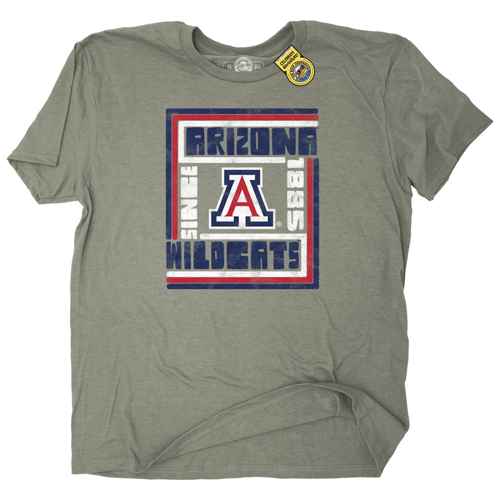 NCAA Arizona Wildcats The Duck Company Retro Lines T-Shirt