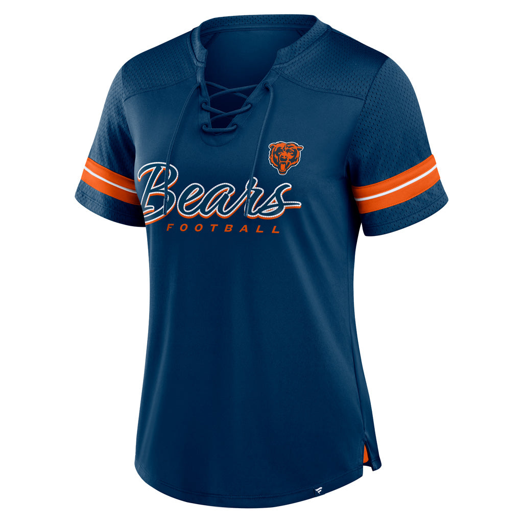 NFL Chicago Bears Fanatics Women&#39;s Play Script Lace-Up Top