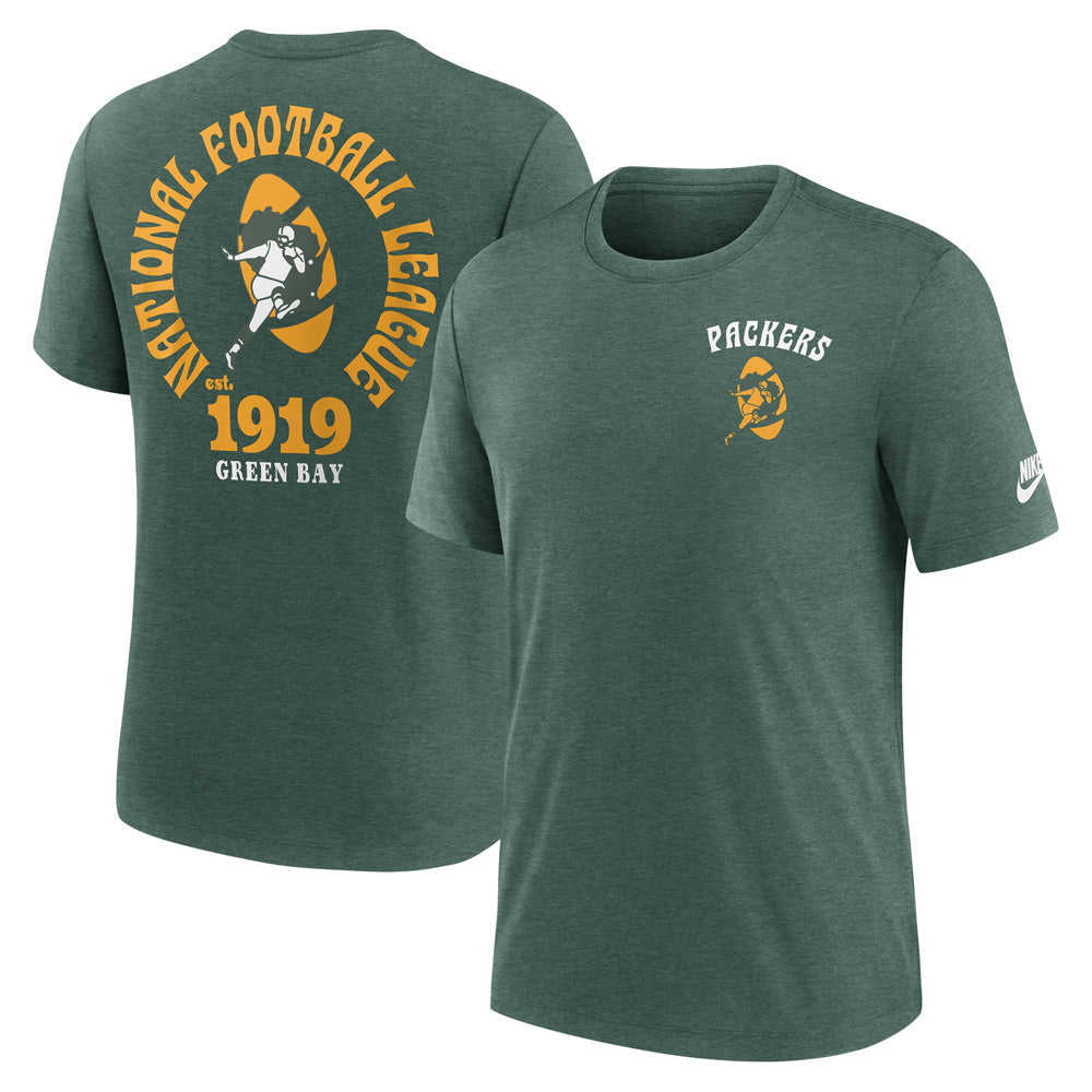 NFL Green Bay Packers Nike 2-Hit Triblend Tee