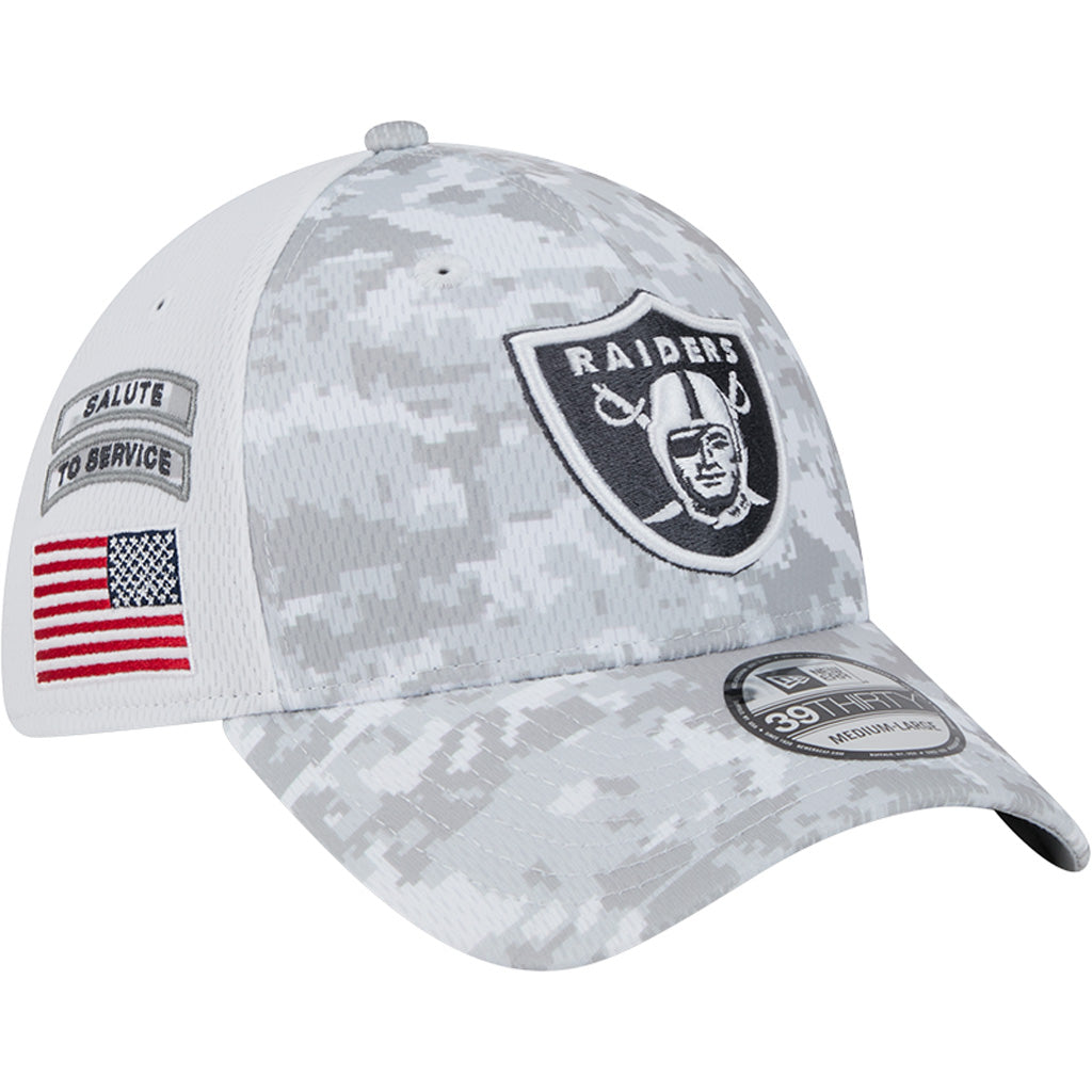 NFL Las Vegas Raiders New Era 2024 Salute to Service 39THIRTY Flex Fit Hat