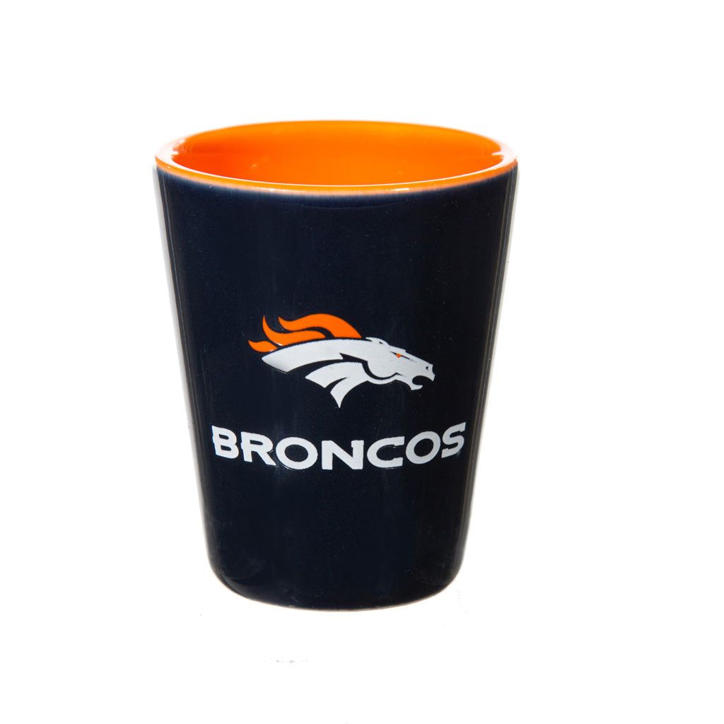 NFL Denver Broncos Evergreen 4-Piece Shot Glass Set