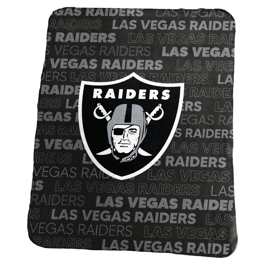 NFL Las Vegas Raiders Logo Brands 50x60 Classic Fleece Blanket