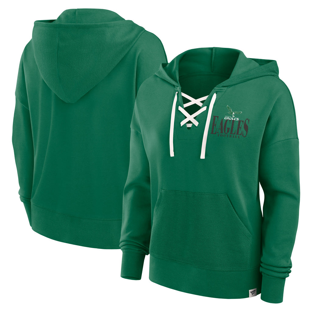 NFL Philadelphia Eagles Women&#39;s Fanatics Blitz Left Lace Up Hoodie