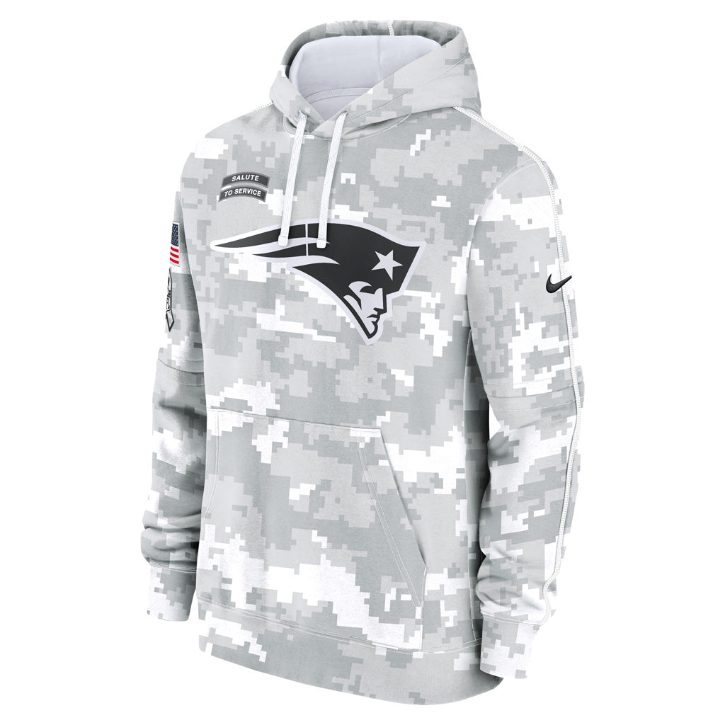 NFL New England Patriots Nike 2024 Salute to Service Club Hoodie