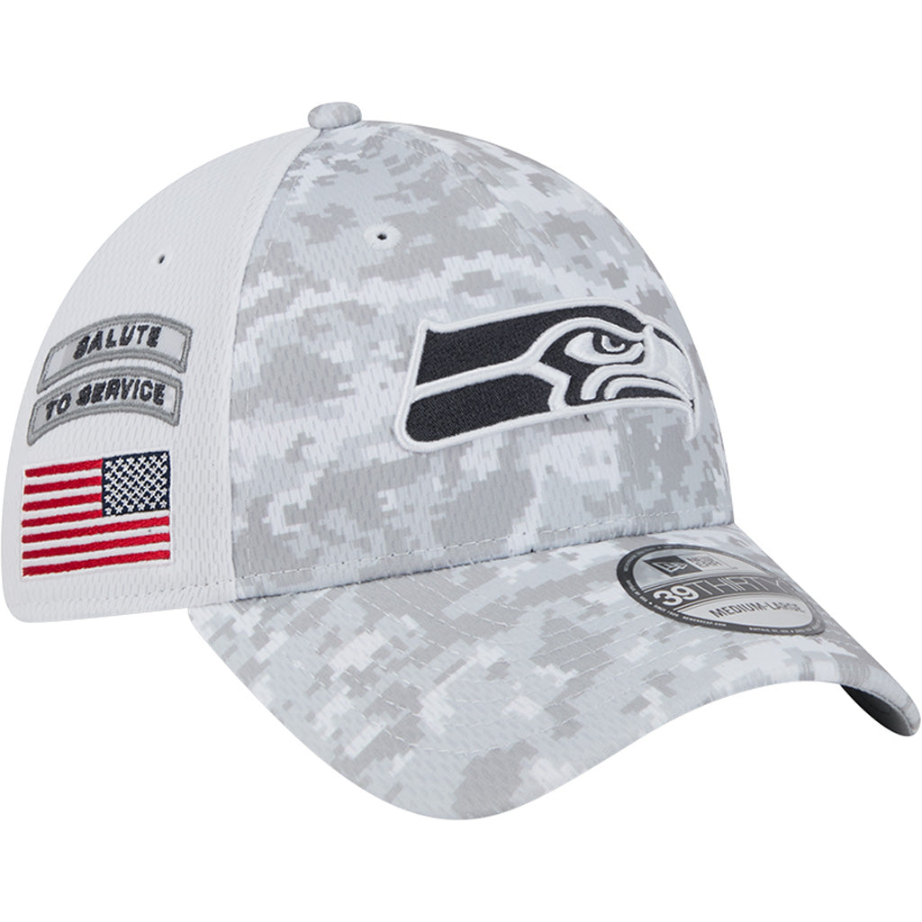 NFL Seattle Seahawks New Era 2024 Salute to Service 39THIRTY Flex Fit Hat