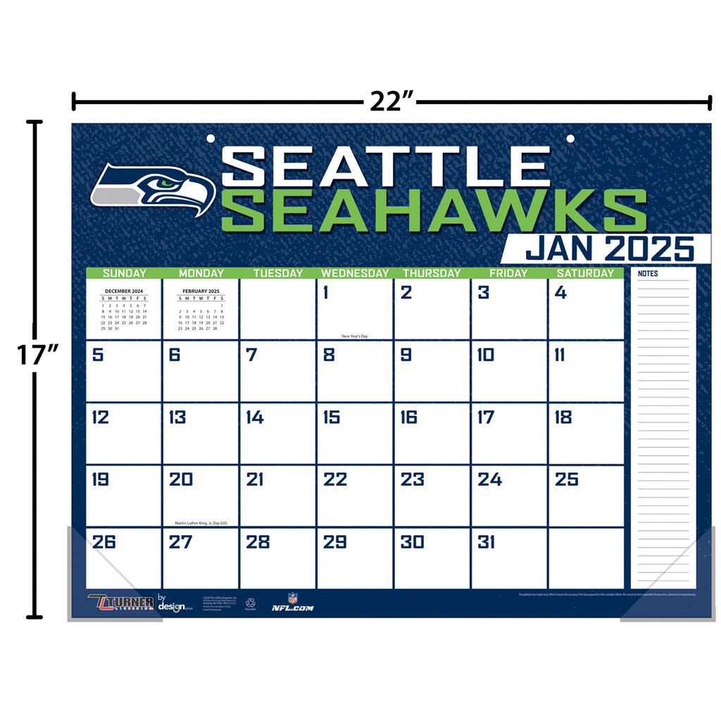 NFL Seattle Seahawks 2024-2025 Desk Calendar