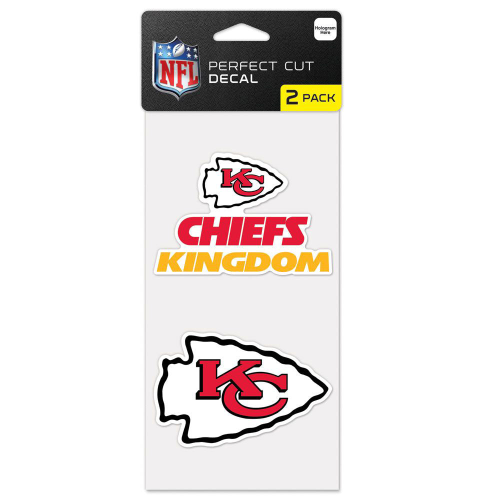 NFL Kansas City Chiefs WinCraft 4&quot; x 8&quot; Slogan Decal Pack