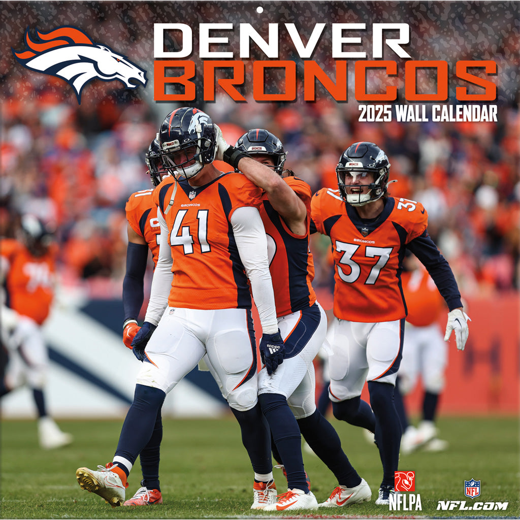 NFL Denver Broncos 2024-2025 12&quot; x 12&quot; Team Wall Calendar