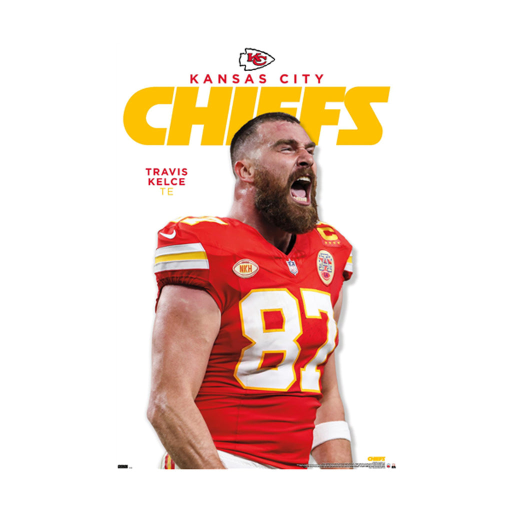 NFL Kansas City Chiefs Travis Kelce Trends Shouting Poster