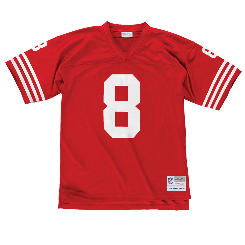 NFL San Francisco 49ers Steve Young Mitchell &amp; Ness &#39;90 Legacy Jersey - Red