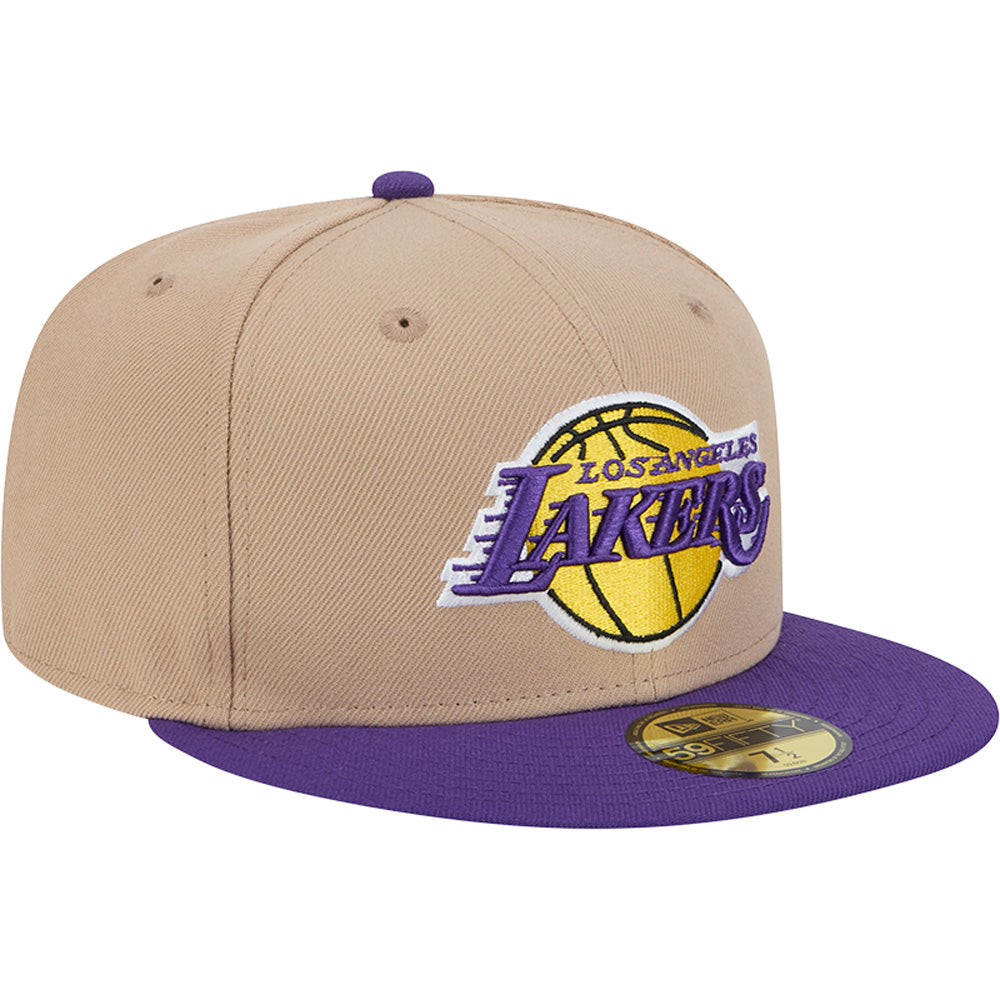 NBA Los Angeles Lakers New Era Camel 59FIFTY Fitted