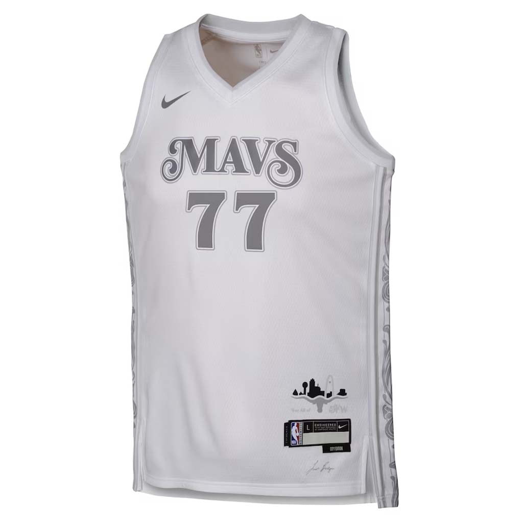 NBA Dallas Mavericks Luka Dončić Youth Nike 2024/25 City Edition Swingman Jersey