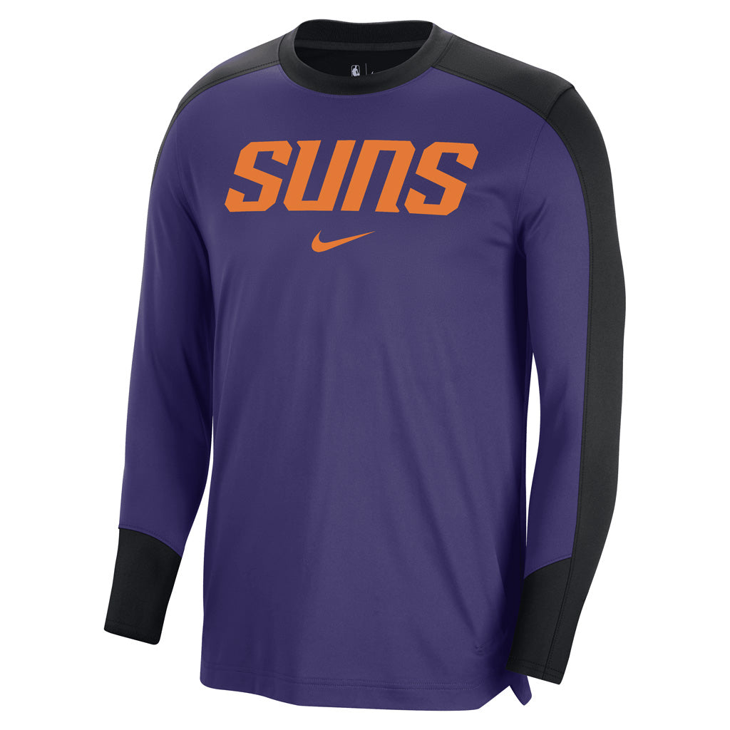 NBA Phoenix Suns Nike 2024/25 Pregame Long Sleeve Top