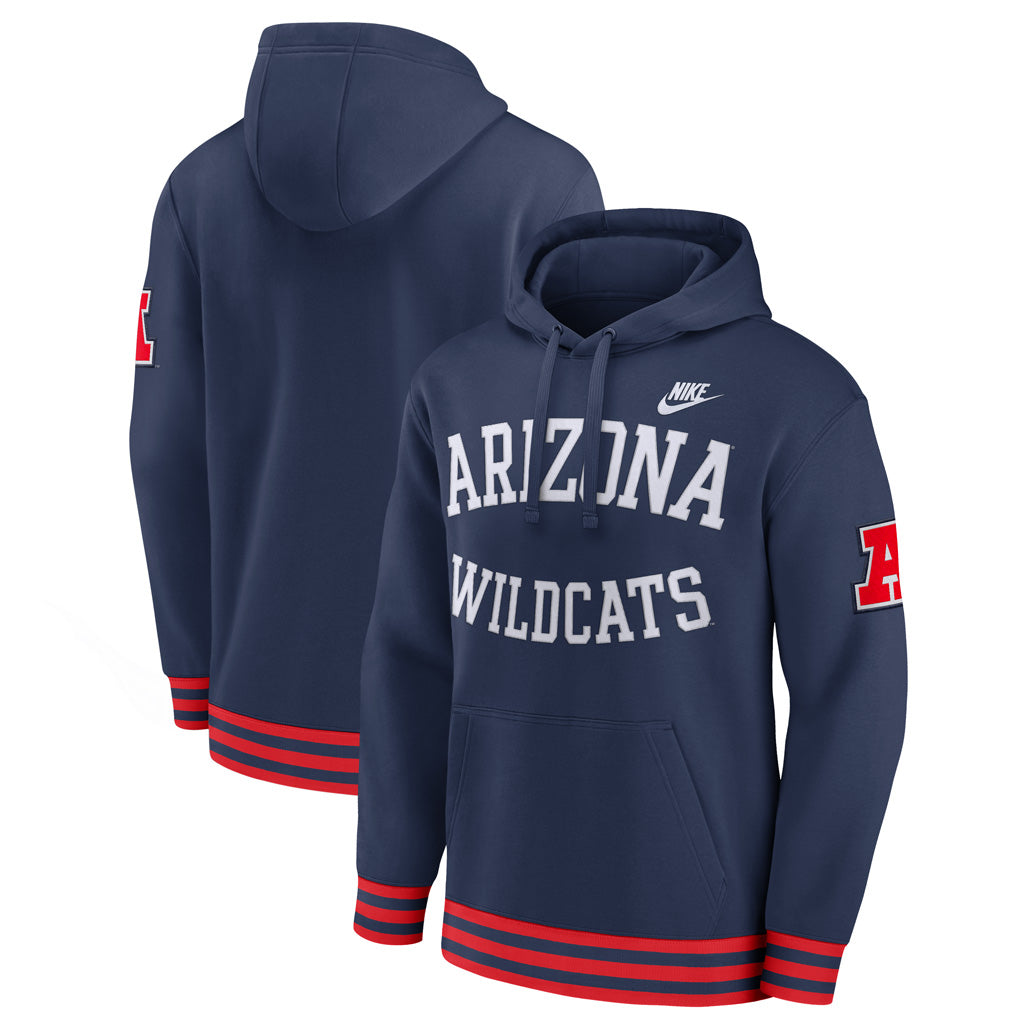 NCAA Arizona Wildcats Nike Retro Pullover Hoodie - Navy