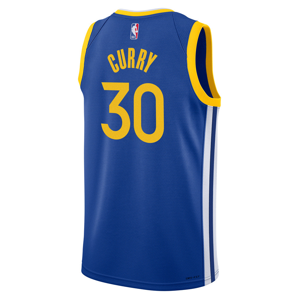 NBA Golden State Warriors Steph Curry Youth Nike Icon Swingman Jersey