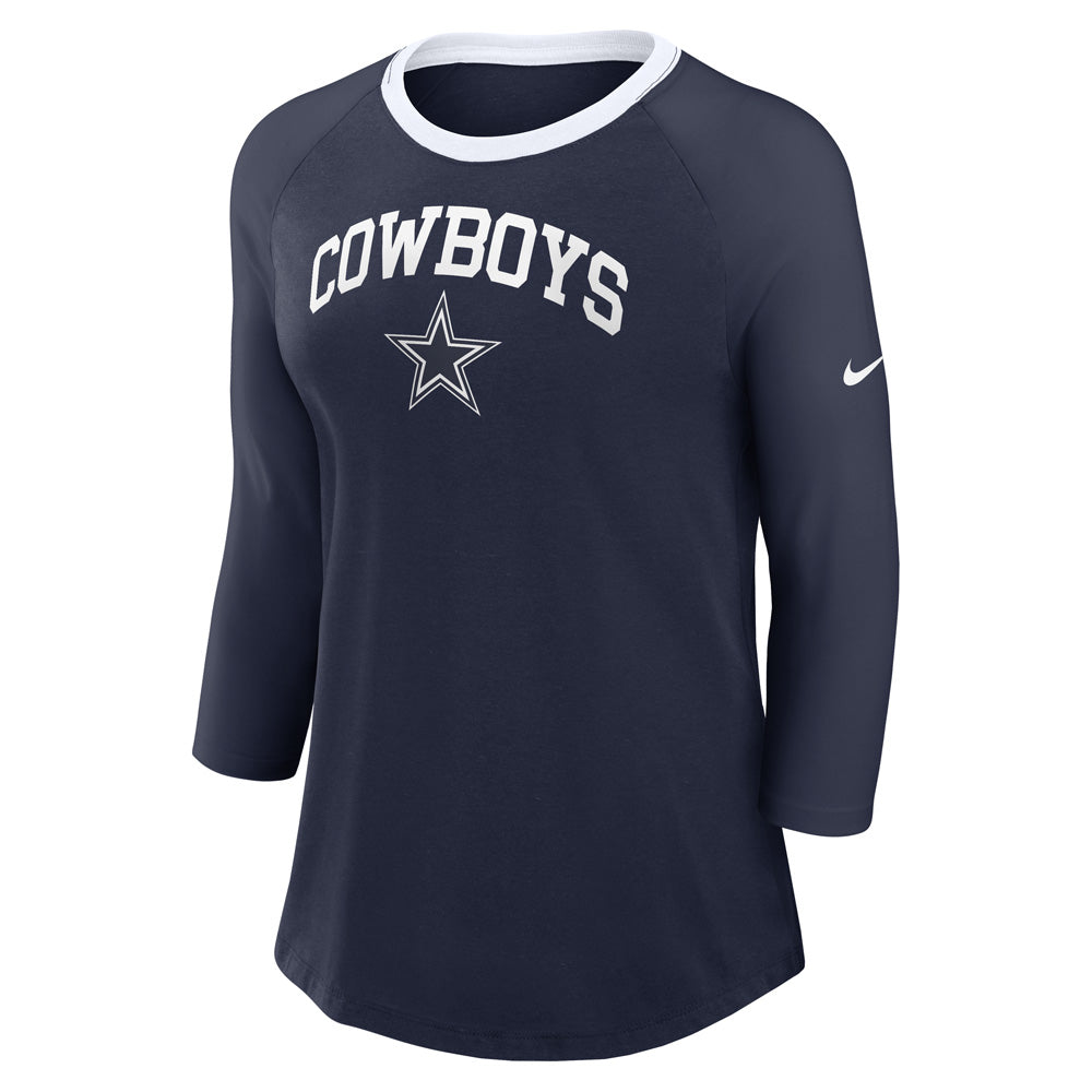 NFL Dallas Cowboys Women&#39;s Nike Fashion 3/4 Sleeve Tee