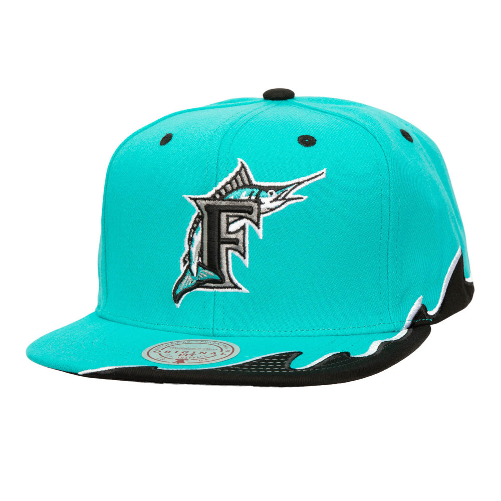 MLB Miami Marlins Mitchell &amp; Ness Rising Tide Snapback