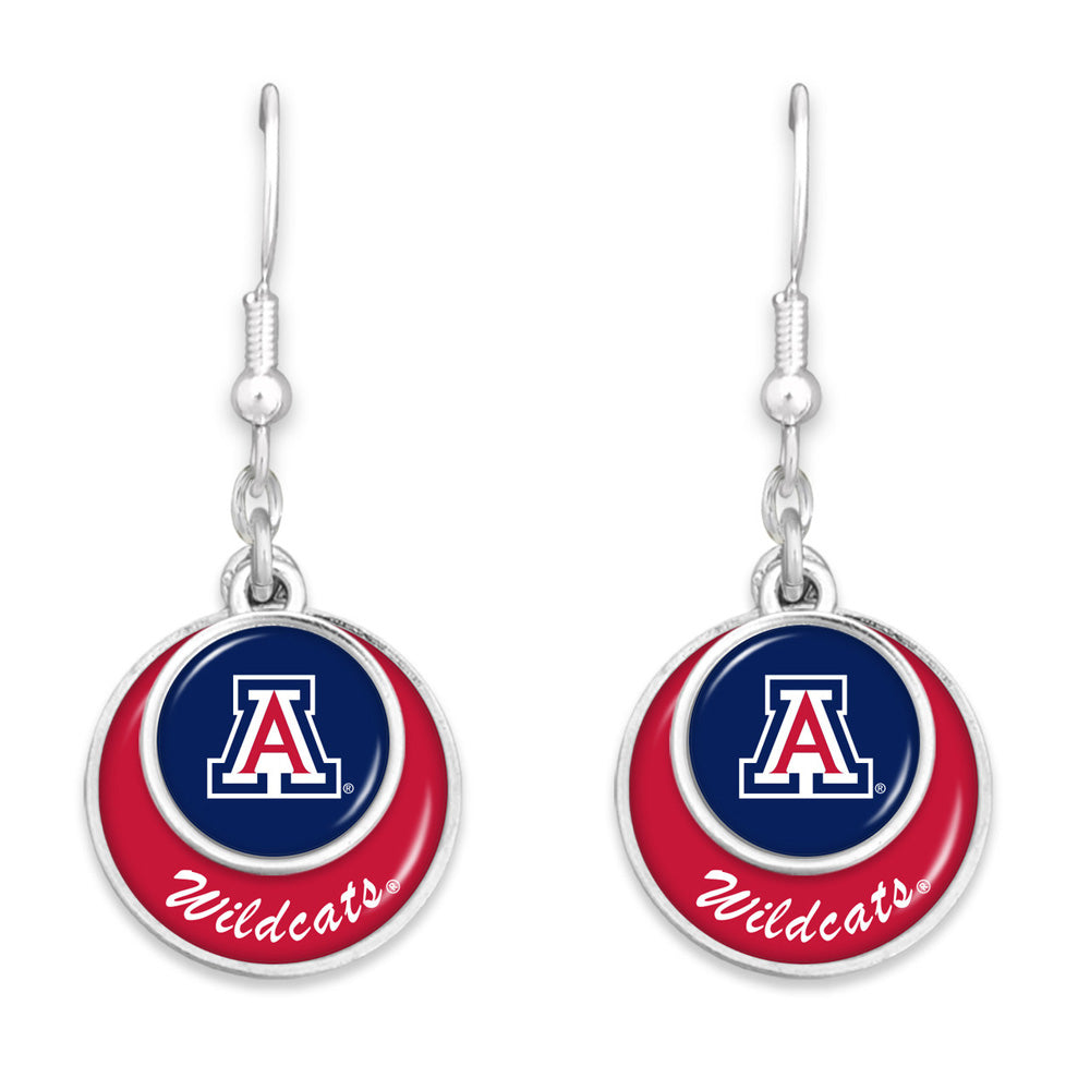 NCAA Arizona Wildcats Gentry USA Stacked Disk Earring