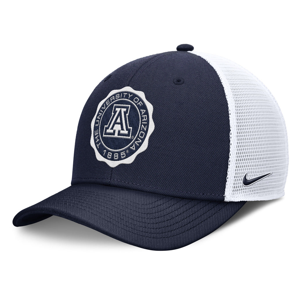 NCAA Arizona Wildcats Nike Bottle Cap Trucker Snapback Hat - Navy