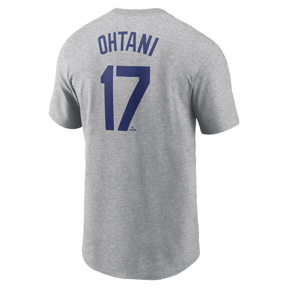 MLB Los Angeles Dodgers Shohei Ohtani Nike FUSE Road Name &amp; Number Tee