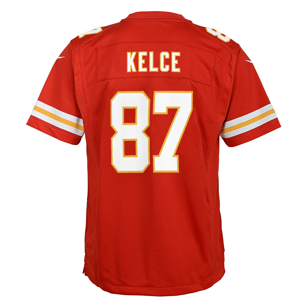 NFL Kansas City Chiefs Travis Kelce Youth Home Game Jersey