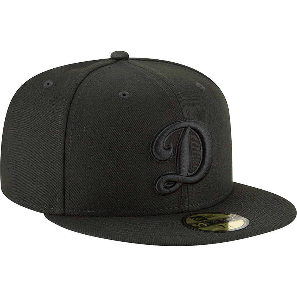 MLB Los Angeles Dodgers New Era Alternate Black on Black 59FIFTY Fitted Hat