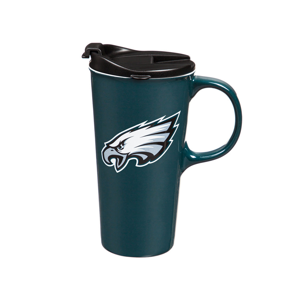 NFL Philadelphia Eagles Evergreen 17oz Boxed Travel Latte Mug