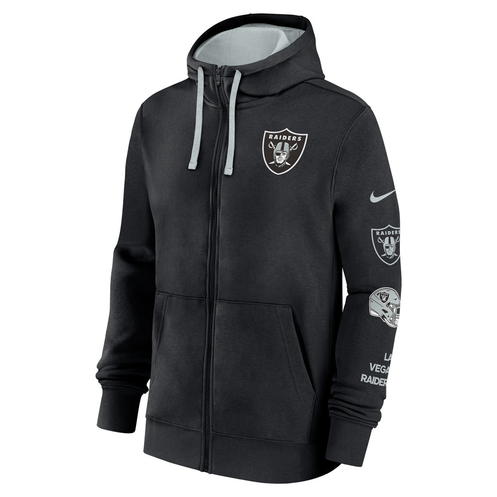 NFL Las Vegas Raiders Nike Club Full Zip Hoodie