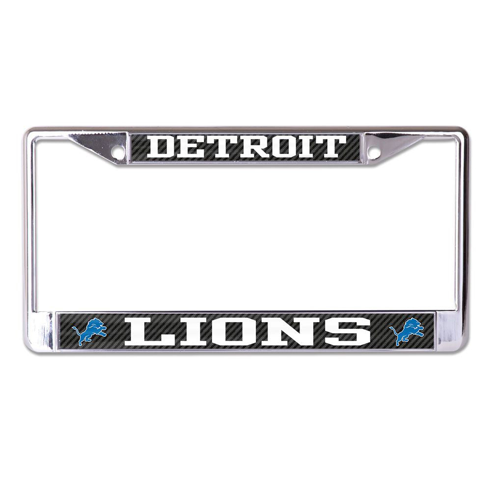 NFL Detroit Lions WinCraft Carbon License Plate Frame