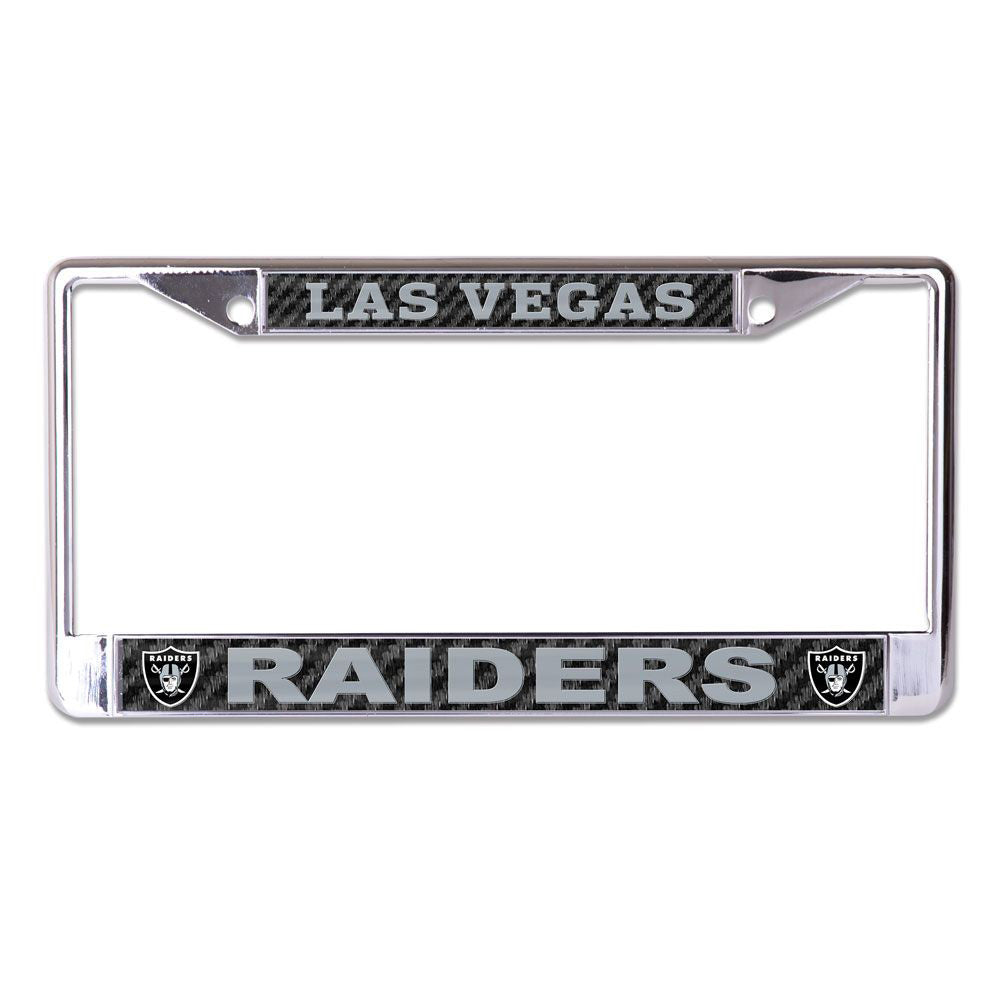 NFL Las Vegas Raiders WinCraft Carbon License Plate Frame