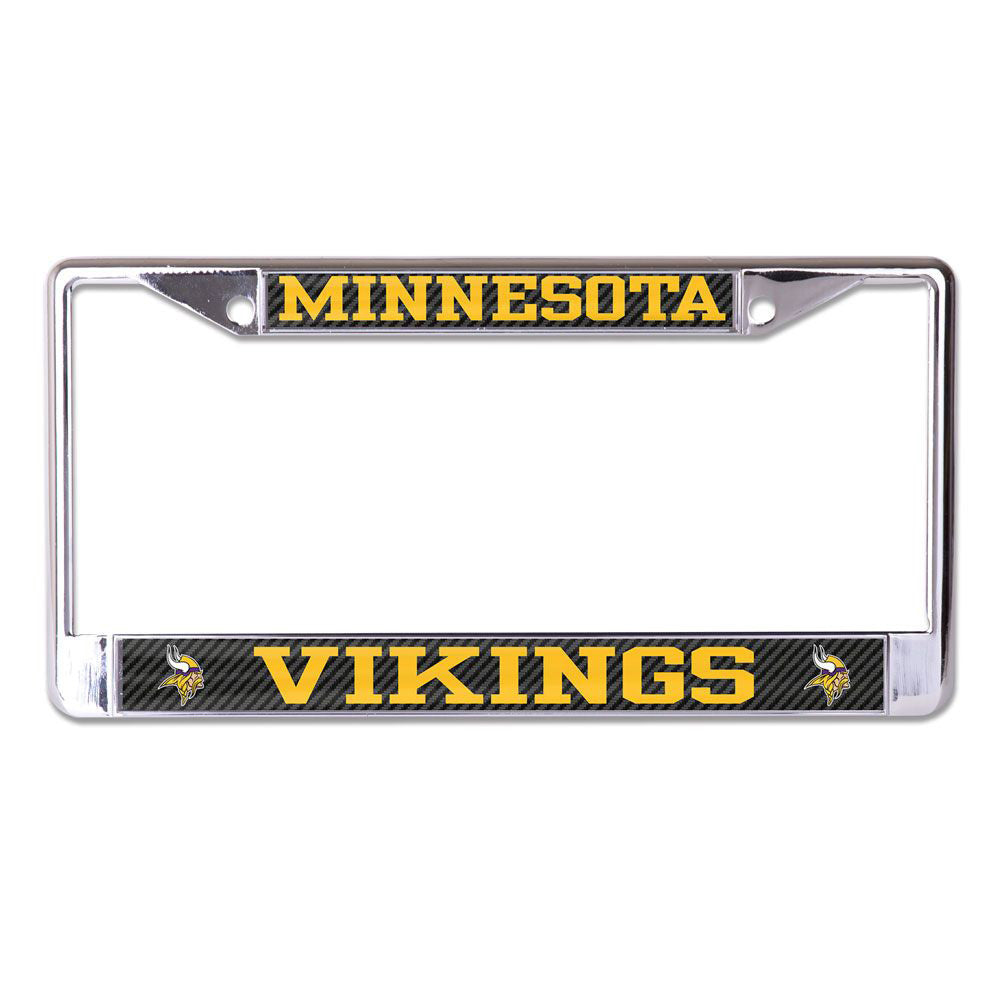 NFL Minnesota Vikings WinCraft Carbon License Plate Frame