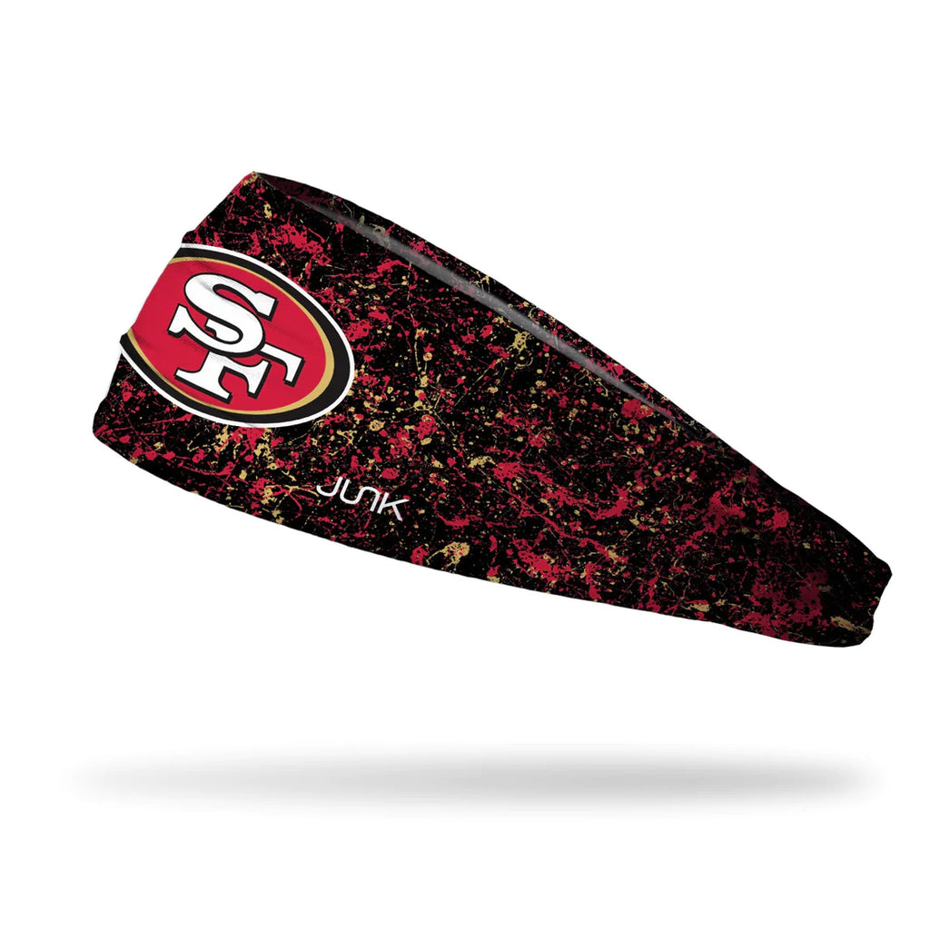 NFL San Francisco 49ers JUNK Brands Splatter Headband - Just Sports