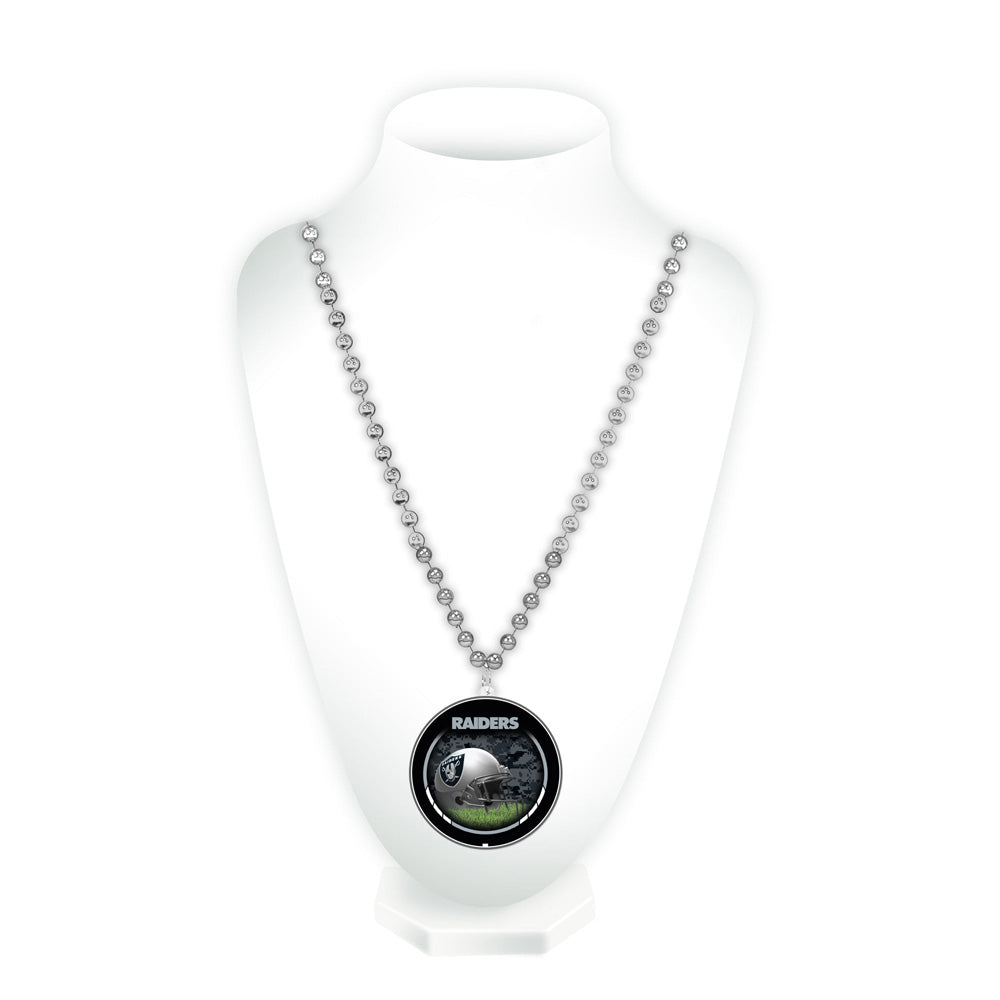 NFL Las Vegas Raiders Rico Medallion Bead Necklace