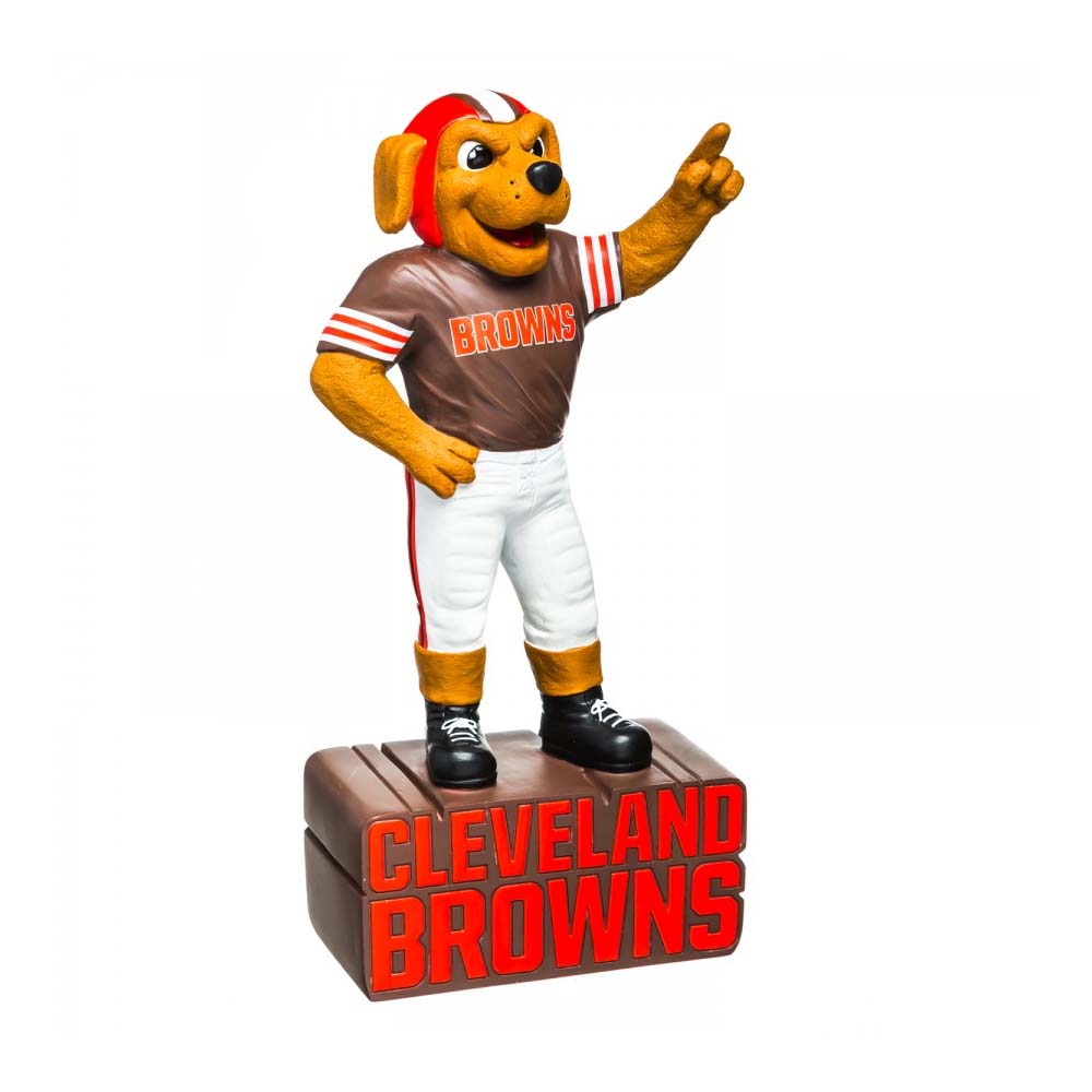 NFL Cleveland Browns Evergreen 16&quot; Mascot Statue