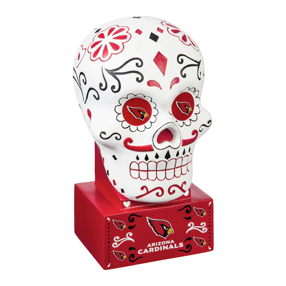 Arizona Cardinals Sugar Skull Statue