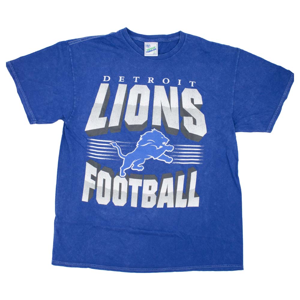 NFL Detroit Lions '47 Vintage Tubular Platinum Rocker Tee - Just Sports