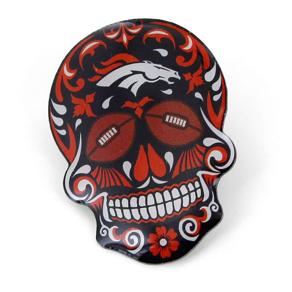 Aminco Packers Sugar Skull Pin