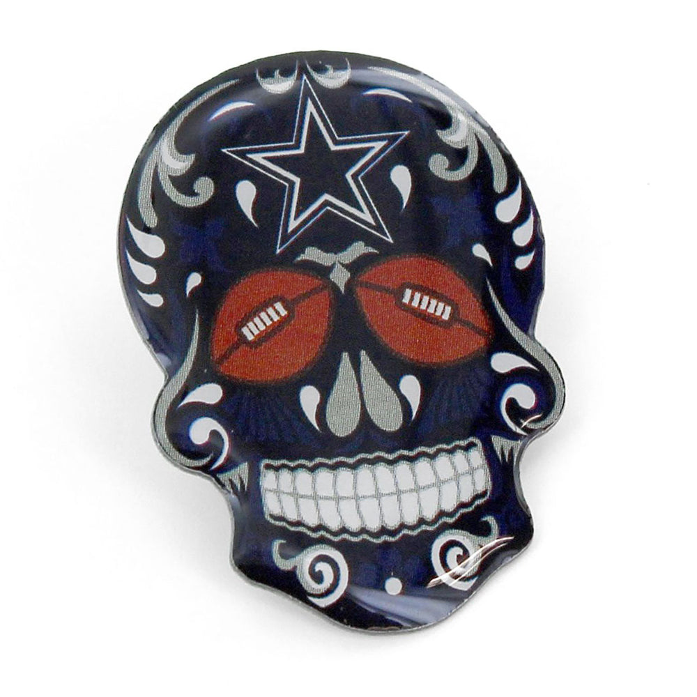 NFL Dallas Cowboys Aminco Sugar Skull Pin