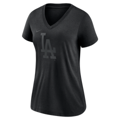 LOS ANGELES DODGERS HOKE CROP T-SHIRT- WOMENS BLACK