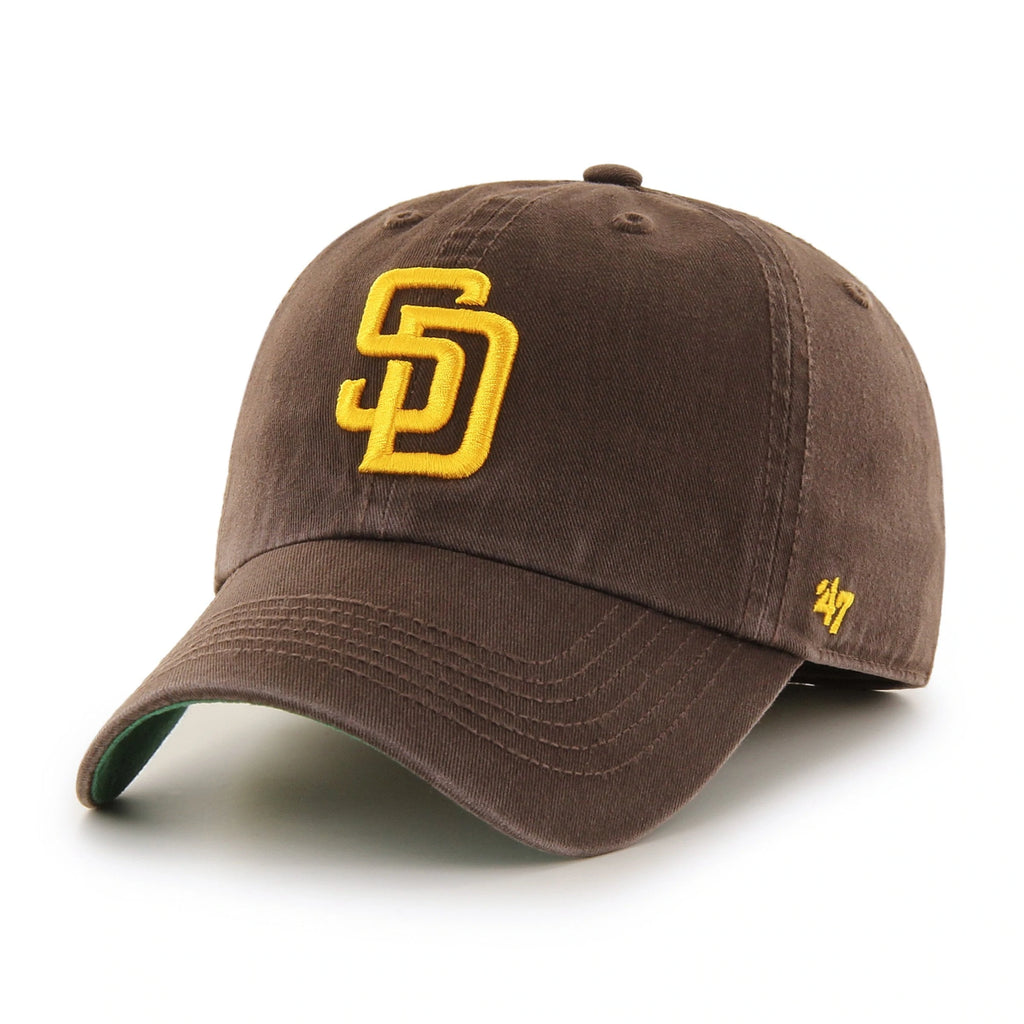 San Diego Padres '47 Black on Black Sure Shot Captain Snapback Hat