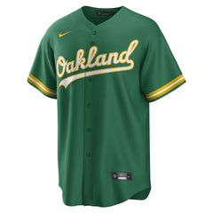 Oakland Athletics Button-Up Baseball Jersey - Green