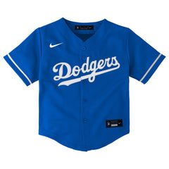 LOS ANGELES LA DODGERS NIKE LITTLE LEAGUE MLB BLUE JERSEY YOUTH SM VINTAGE  OBO